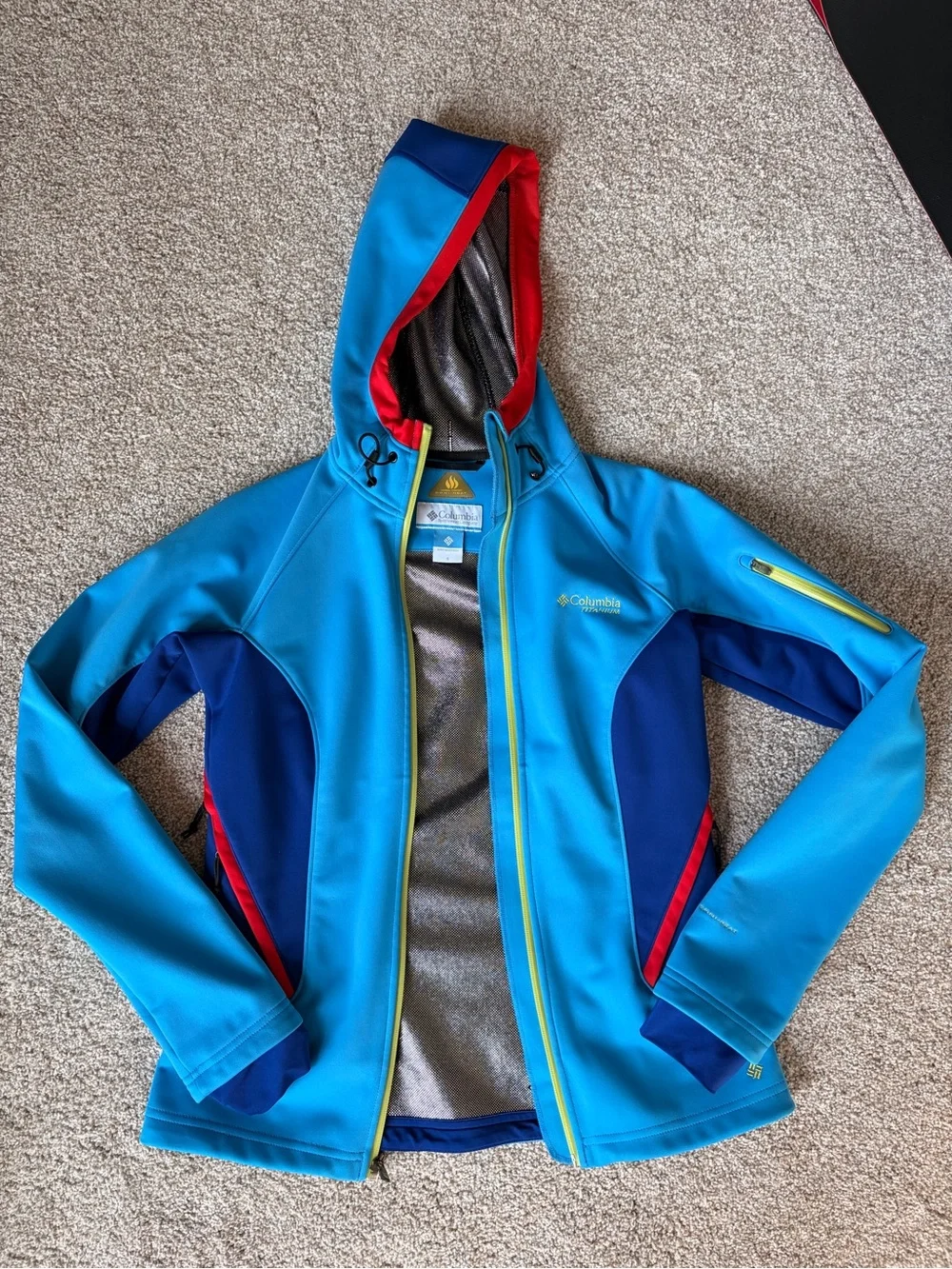 Columbia Titanium Omni-Heat Women’s Softshell Jacket Size S Blue